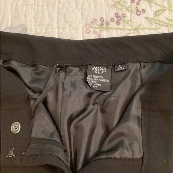 Ladies Black Military-Inspired 2-pc Suit - Kasper - 8P - Picture 10 of 13